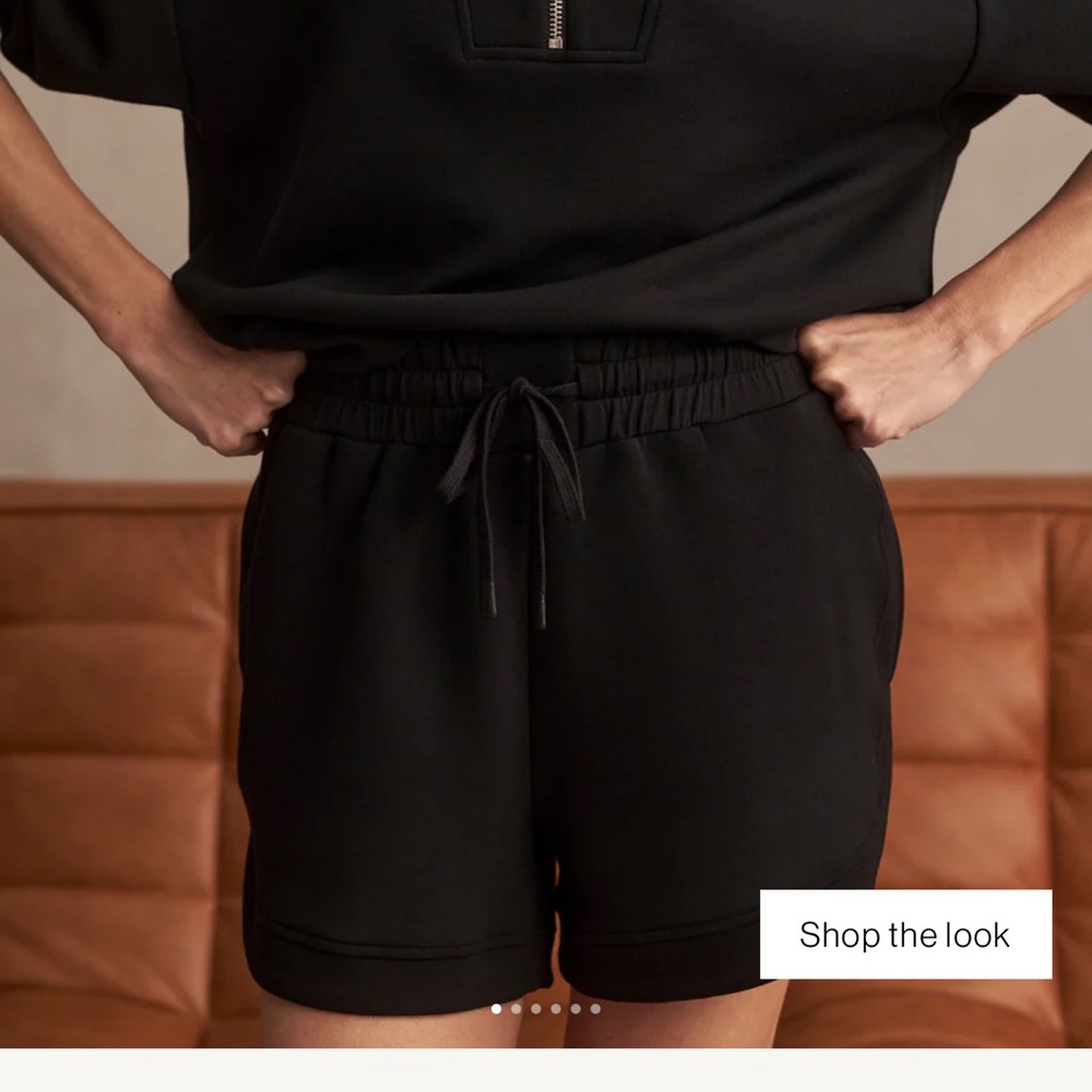 Varley Ollie High-Rise Short 3.5” in Black size Medium